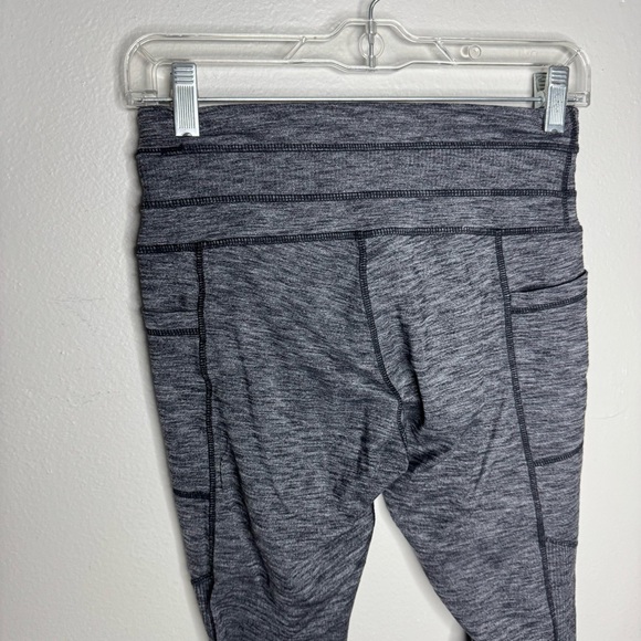 Athleta Excursion Tight Leggings Heathered Gray Workout Tights Pockets - Picture 10 of 14
